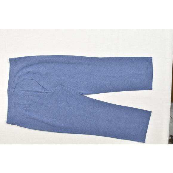 L.L. Bean Women's Plus Size 1X REG Blue Cotton Blend Trousers 252076 Lycra spand - Picture 3 of 8